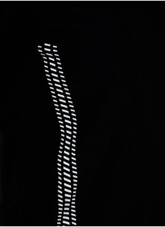Styli Side Abstract Reflective Detail Short Sleeves Top  - Image 5