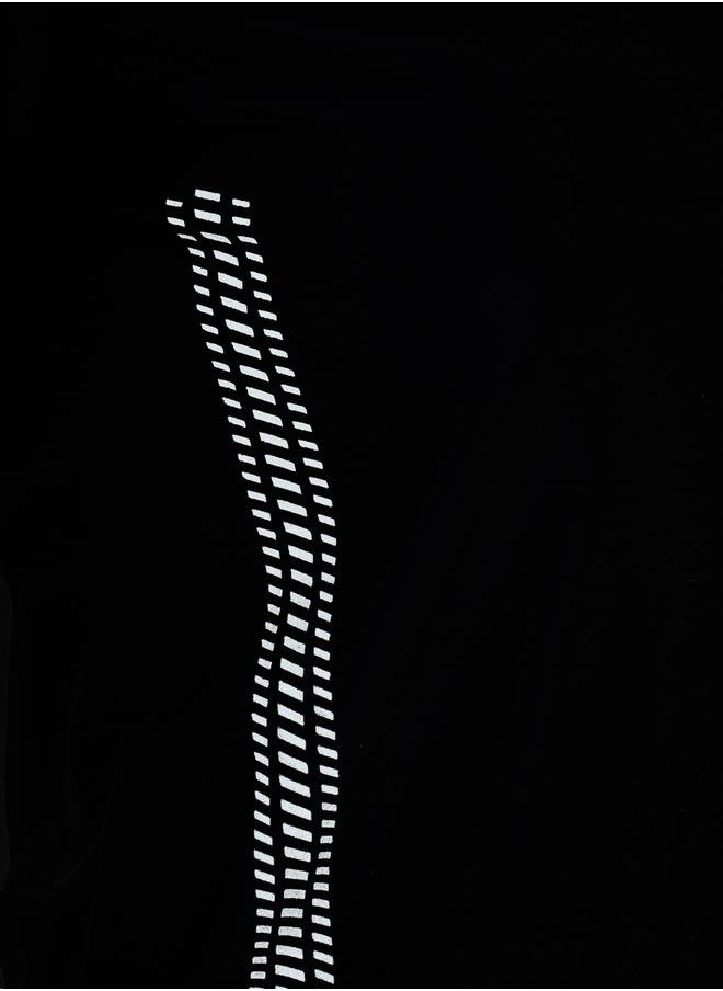 Styli - Side Abstract Reflective Detail Short Sleeves Top - Image 1