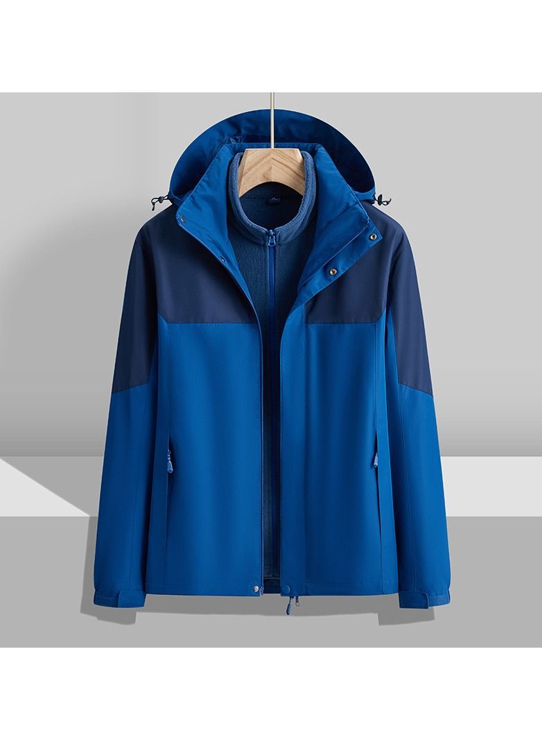 Loquat Three-in-one Detachable Two-piece Hood Waterproof Overcoat 