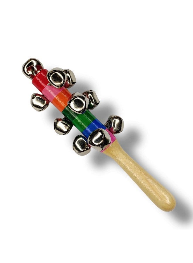 Vemlons Rattle Toys Wooden Non Toxic Colorful Rattle Toys for New Born Baby, Musical Infant Toy, Dugi Dugi Rattles JhunJhuna/Ghunguru wala jhunjhuna - Image 4
