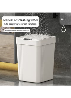 Hihonor 13L Electric Trash Can with Lid, Smart Electric Plastic Narrow Trash Can (Living Room, Bedroom, Office, Kitchen), Black  - Image 4