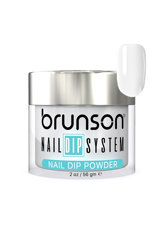 brunson Nail Dip Powder Dip And Buff System Color 56gm, French Nail Art Starter Manicure Salon DIY At Home Odor Free And Long Lasting No Needed Nail Lamp Curing BDK001
