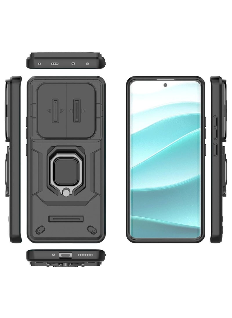 Beauenty - 【1+1 Sets】 For Xiaomi Redmi Note 14 Pro 5G/ Xiaomi Poco X7 5G Case  Screen Protector Built Slide Camera Protection Cover Heavy Duty Protective Phone Case with Tempered Glass Screen Protector - Image 1