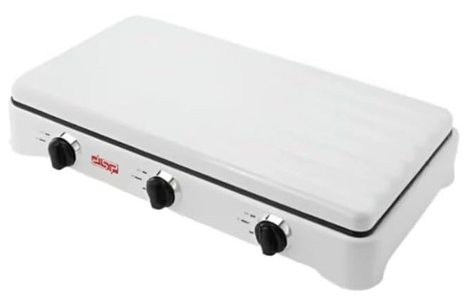 DSB DSP KD 5077 Double Gas Cooker with 3 Burners, White - Image 3