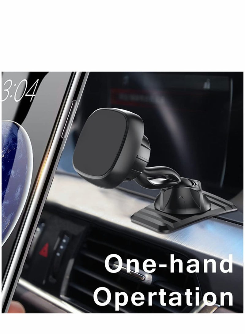 360° Adjustable Magnetic Car Phone Holder - Strong Grip for iPhone & Samsung - Dashboard Mount for Safe Driving - Image 5