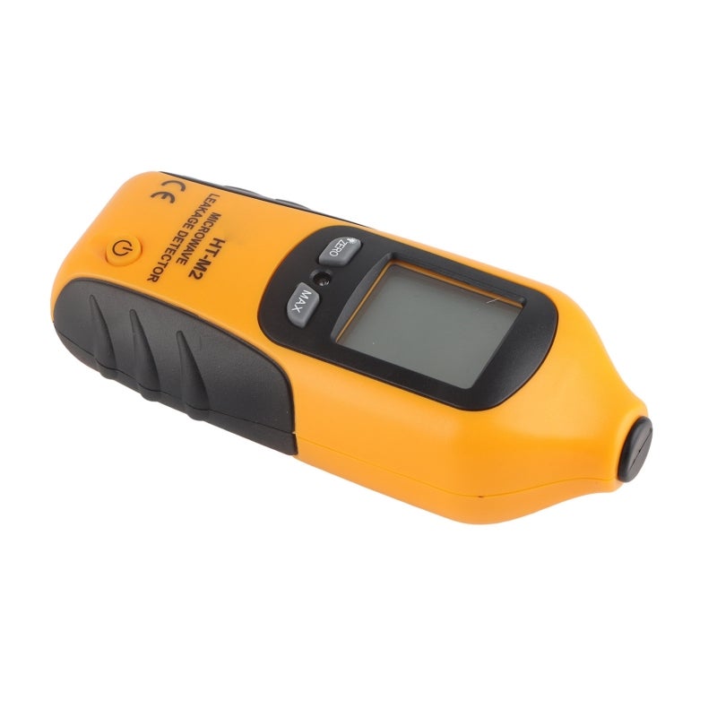 HTI Microwave Leakage Detector: Yellow 13.2 X 5.5 X 3.7Cm - Backlit Digital LCD Display, Portable Design, High Accuracy Detector for Microwave Oven Leakage Testing - Image 5