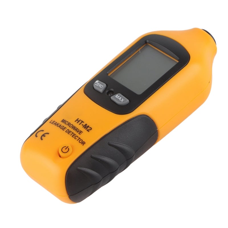 HTI Microwave Leakage Detector: Yellow 13.2 X 5.5 X 3.7Cm - Backlit Digital LCD Display, Portable Design, High Accuracy Detector for Microwave Oven Leakage Testing - Image 2