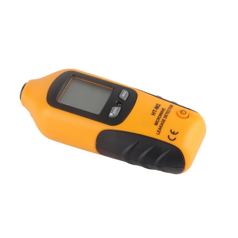 HTI Microwave Leakage Detector: Yellow 13.2 X 5.5 X 3.7Cm - Backlit Digital LCD Display, Portable Design, High Accuracy Detector for Microwave Oven Leakage Testing - Image 4