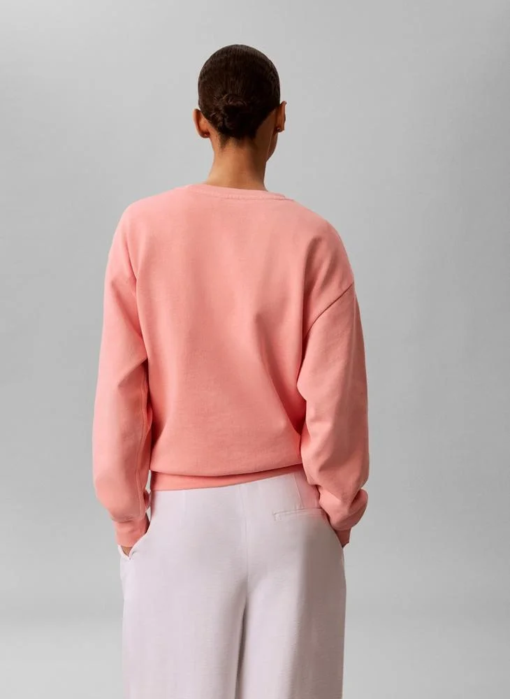 Calvin Klein Jeans Relaxed Cotton Terry Monogram Sweatshirt