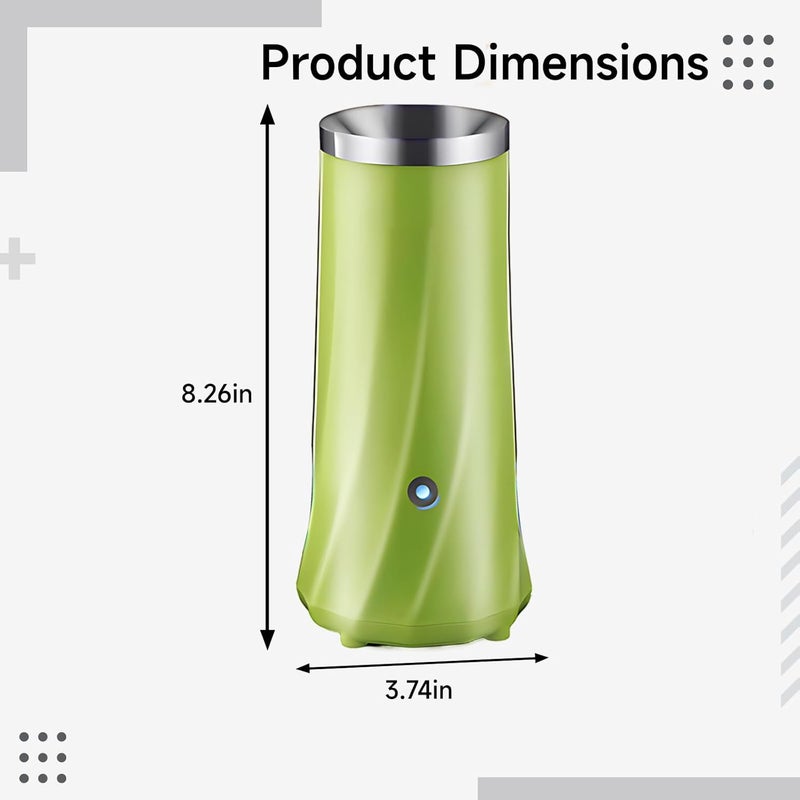 Green Automatic Egg Roll Maker, Compact 3.7 X 3.7 X 8.3 in Nonstick Omelet Machine, Comes with Essential Brushes and Sticks - Image 4