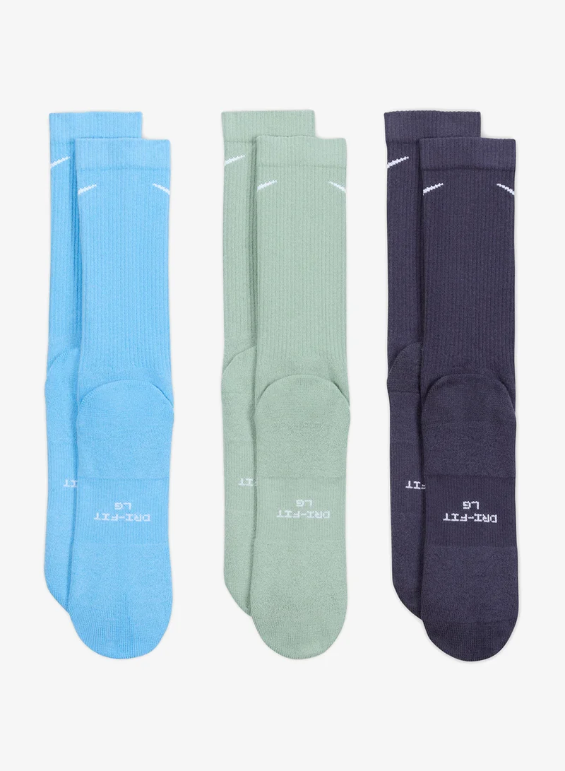 Nike 3 Pack Everyday Elevated Crew Socks