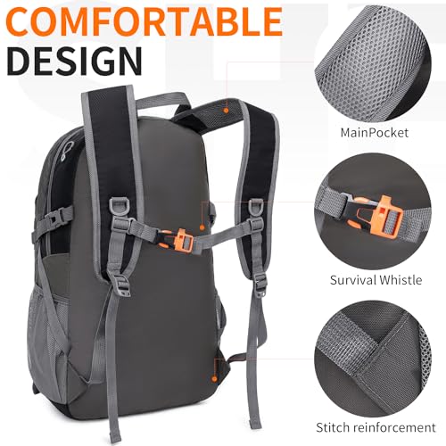 SHENHU 40L Hiking Backpack Lightweight Daypack Waterproof Travel Camping Backpack for Men Women Sport Packable - Image 4