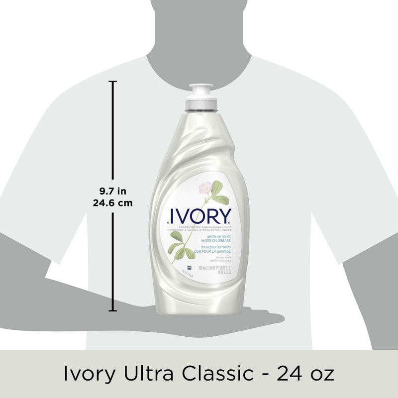 Ivory Dish Soap Original, 709mL/1.5pt/24fl oz, 3 PACK (10 Per master case) - Image 2