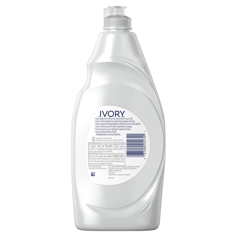 Ivory Dish Soap Original, 709mL/1.5pt/24fl oz, 3 PACK (10 Per master case) - Image 3