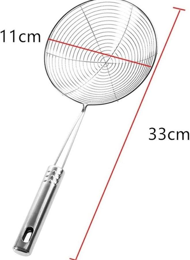 Stainless Steel Kitchen Skimmer Strainer For Frying Baking And Filtering - Image 3
