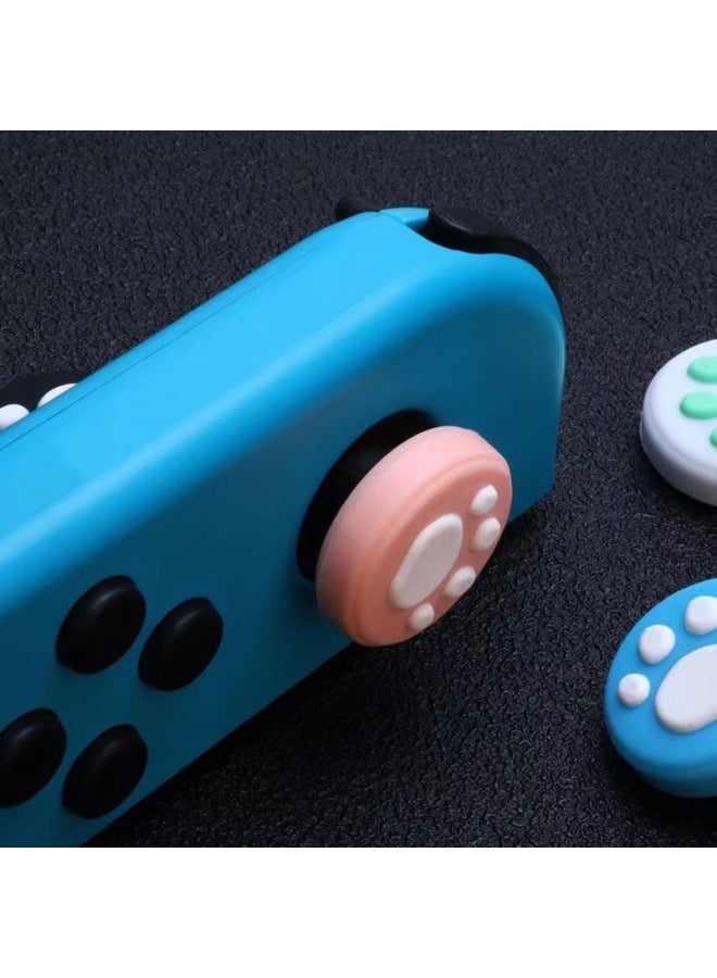 Switch Rocker Cap Nintendo Silicone Cat Claw Rocker Cover NS Lite Protective Cover Handle Rocker Protective Cap-Product Color:Black Base Powder - Image 4