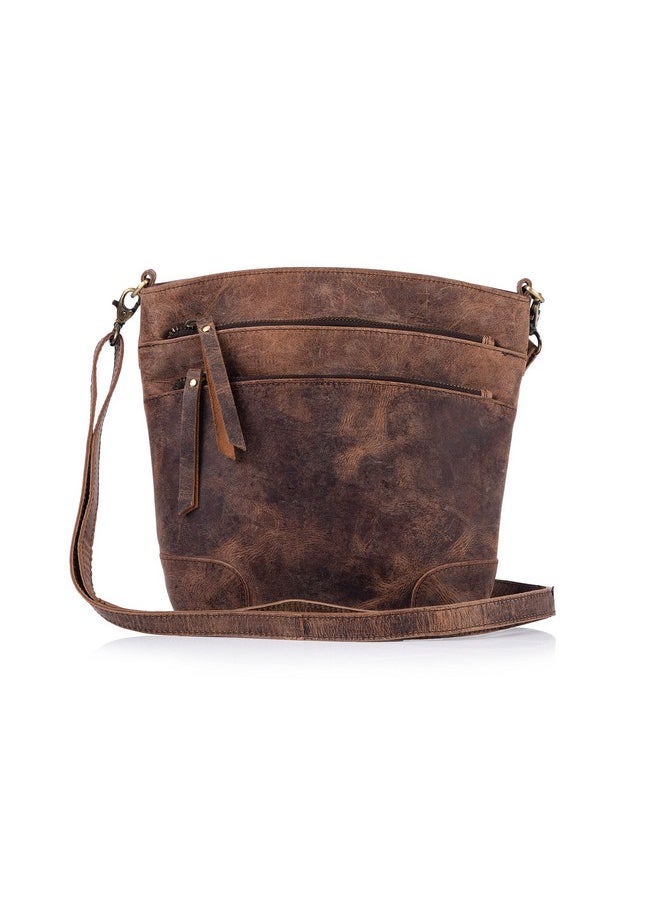 Komal's Passion Leather - Leather Crossbody Bag For Women Purse Tote Ladies Bags Satchel Travel Tote Shoulder Bag - Image 1
