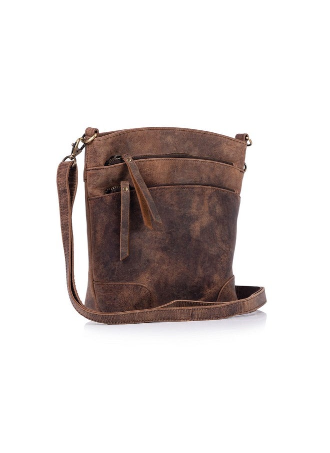 Komal's Passion Leather - Leather Crossbody Bag For Women Purse Tote Ladies Bags Satchel Travel Tote Shoulder Bag - Image 1