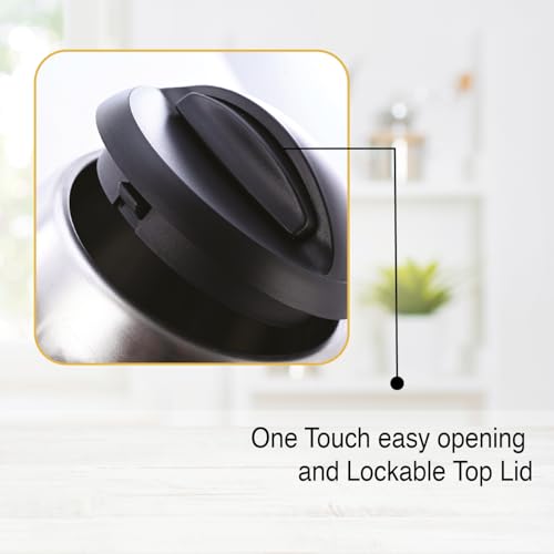 Usha Electric Kettle 1200 Watts | 1.5 Litres| Cool touch handle | Wider Mouth | Food-grade stainless steel | Safety with auto cut-off function (Silver & Black) - Image 5