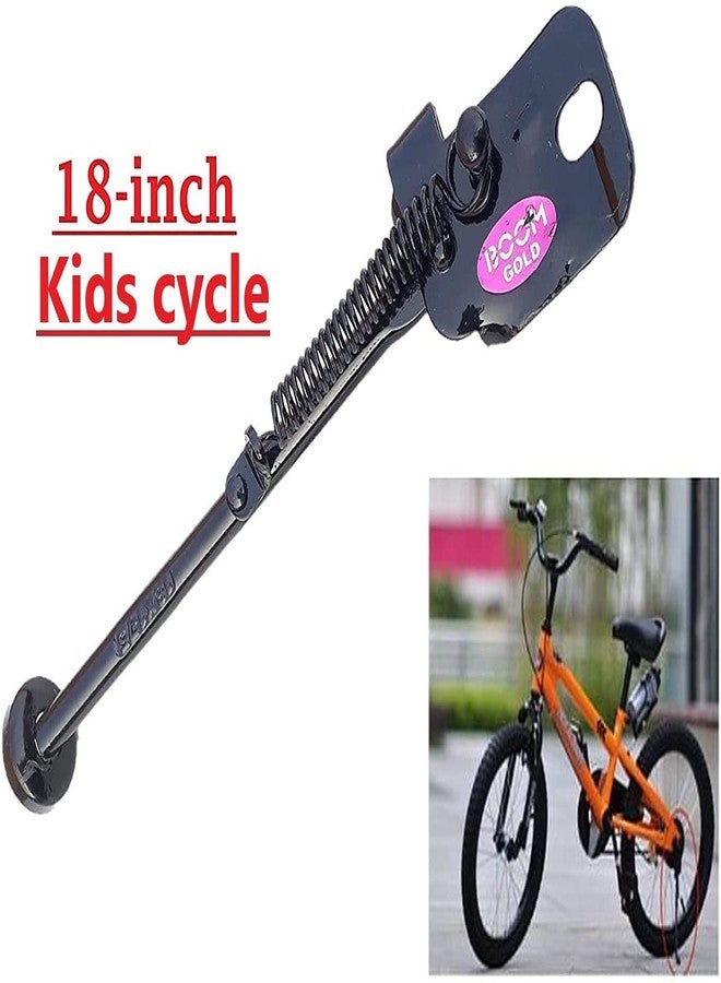 CYBIC Bicycle Kickstand, Black Metal Spring-Loaded Side Stand for 18-Inch Kids Bikes, Compatible with 1.75-2.40 Inch Tires - Image 4