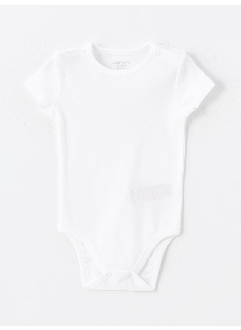 LC WAIKIKI - Lcw Baby Crew Neck Basic Baby Girl Snap Bodysuit 2-Piece - Image 1