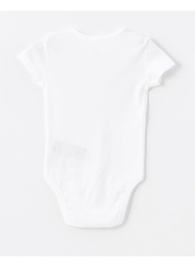 LC WAIKIKI - Lcw Baby Crew Neck Basic Baby Girl Snap Bodysuit 2-Piece - Image 1