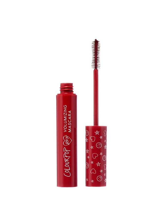 ColourPop BFF Mascara - Volumizing, Lifting & Lengthening Mascara - Buildable Black Mascara with a Twisted, Nylon Fiber Brush - Cruelty Free Eye Makeup - Left On Red (.24 fl oz) - Image 1
