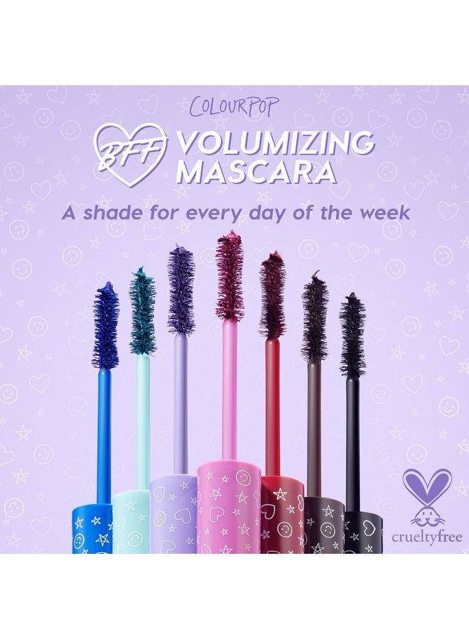 ColourPop BFF Mascara - Volumizing, Lifting & Lengthening Mascara - Buildable Black Mascara with a Twisted, Nylon Fiber Brush - Cruelty Free Eye Makeup - Left On Red (.24 fl oz) - Image 5