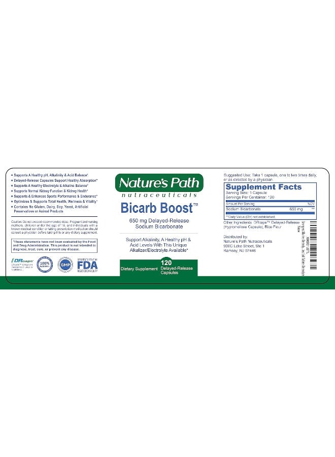 Nature's path Sodium Bicarbonate 650 mg Tablets - Strongest Alkaline Tablets - Electrolyte Supplement & Keto Electrolyte Pills, Salt Tablets Hydration & Rehydration, Endurance, Stamina: 120 Capsules - Image 5