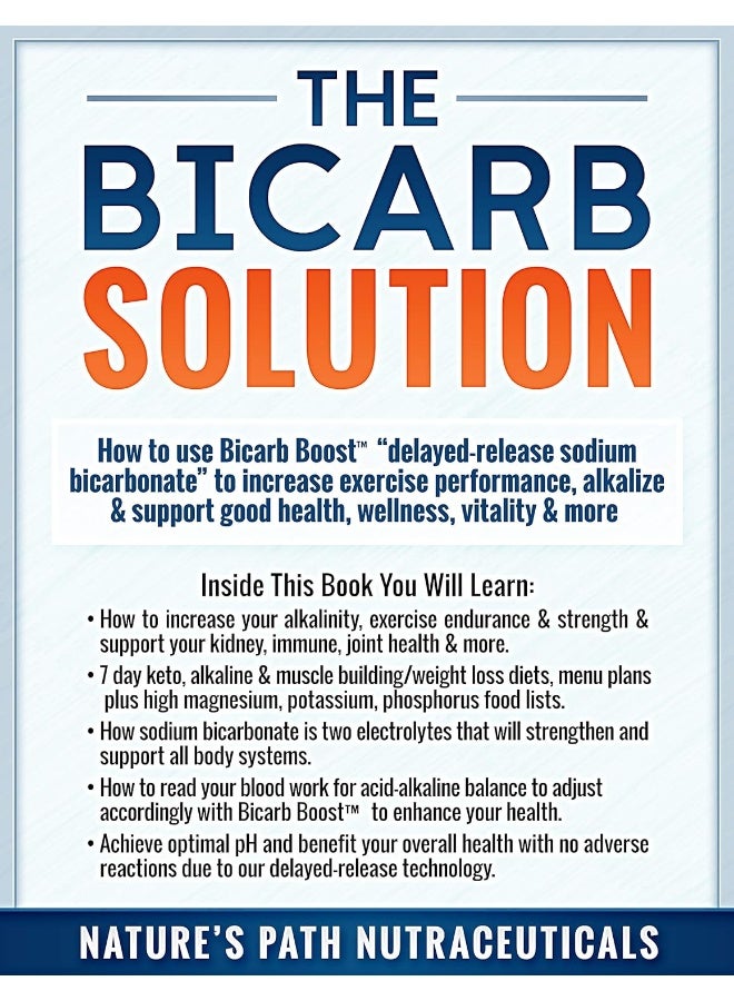 Nature's path Sodium Bicarbonate 650 mg Tablets - Strongest Alkaline Tablets - Electrolyte Supplement & Keto Electrolyte Pills, Salt Tablets Hydration & Rehydration, Endurance, Stamina: 120 Capsules - Image 4