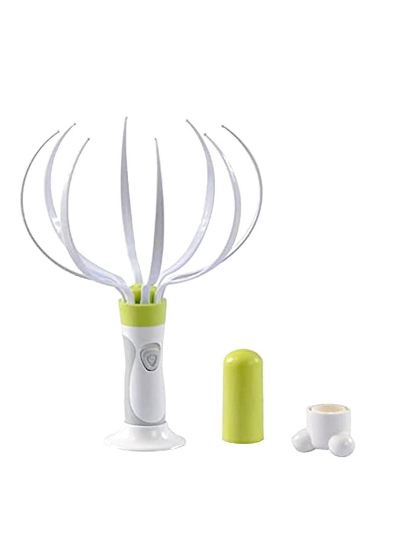 مدلك كهربائي متعدد الوظائف للرعاية الصحية لرأس العنق كامل الجسم مدلك أخطبوط سيليكون ثلاثي مدلك صغير محمول مناسب لراحة رأس العين - Image 5