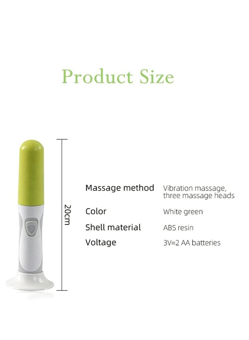 مدلك كهربائي متعدد الوظائف للرعاية الصحية لرأس العنق كامل الجسم مدلك أخطبوط سيليكون ثلاثي مدلك صغير محمول مناسب لراحة رأس العين - Image 1