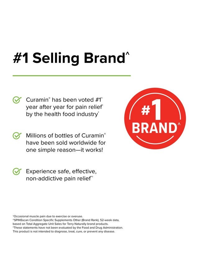 Terry Naturally Curamin 60 Capsules Non Addictive Pain Relief Supplement With Curcumin From Turmeric Boswellia Dlpa & Nattokinase Non Gmo Vegan Gluten Free 20 Servings - Image 5