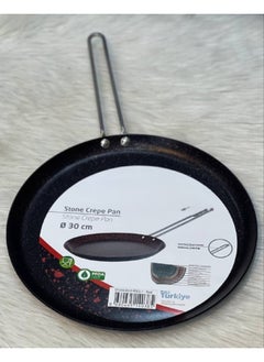 Generic 30 cm granite crepe tray with handle  - Image 2