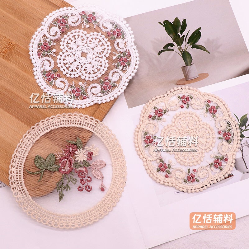 Vintage European Round Lace Doily Placemat - Image 3