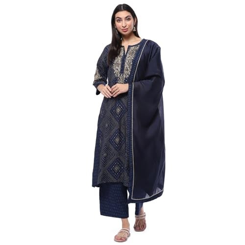 Biba Indigo Modal A Line Suit Set - Image 1