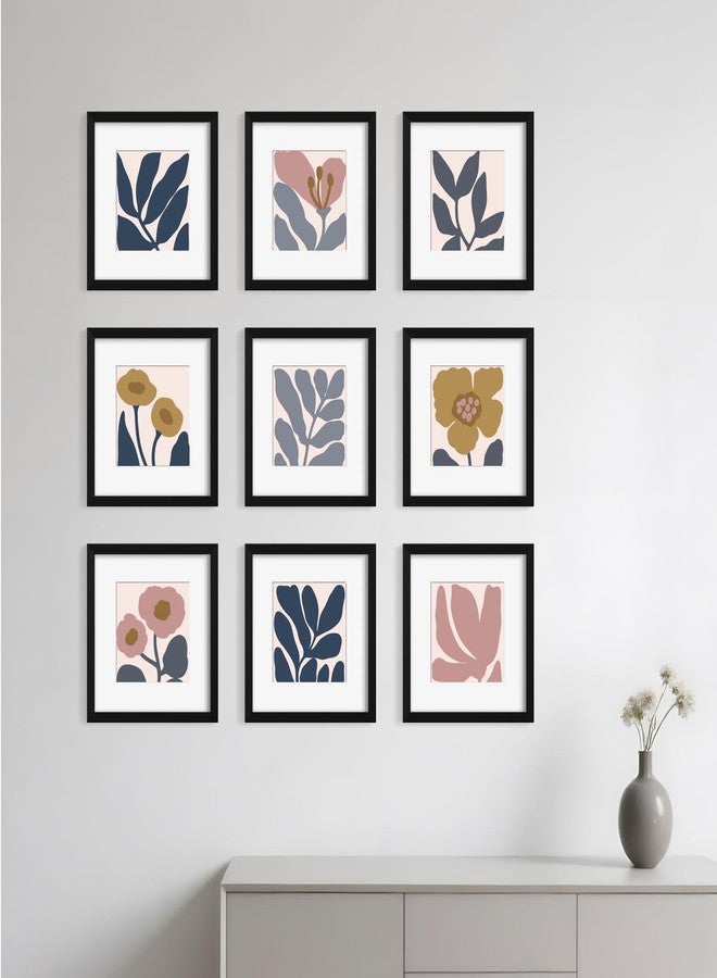 مجموعة إطارات صور YESKAY مقاس 12x12 بوصة، 9 قطع، مجموعة إطارات جدارية لعرض الصور، لعرض صور مقاس 8x8 بوصة مع إطار داخلي أو 12x12 بوصة بدون إطار داخلي، إطارات مربعة لتزيين جدران الصور، أسود - Image 5