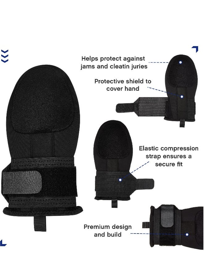 Generic Baseball Sliding Mitt Sliding Mitt Hand Protection Sliding Mitt for Baseball and Softball for Youth Adult Protection Baseball Hand Guard Elastic Compression Strap  - Image 3