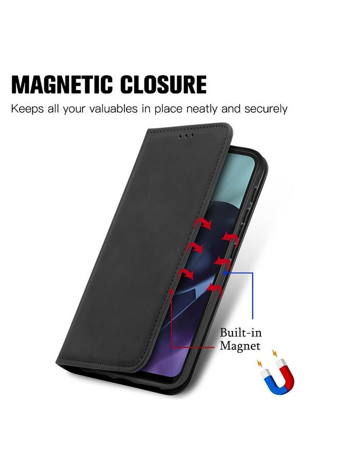 S-TOP Case For Motorola Moto G71 5G Retro Skin Feel Magnetic Horizontal Flip Leather Phone Case - Image 5