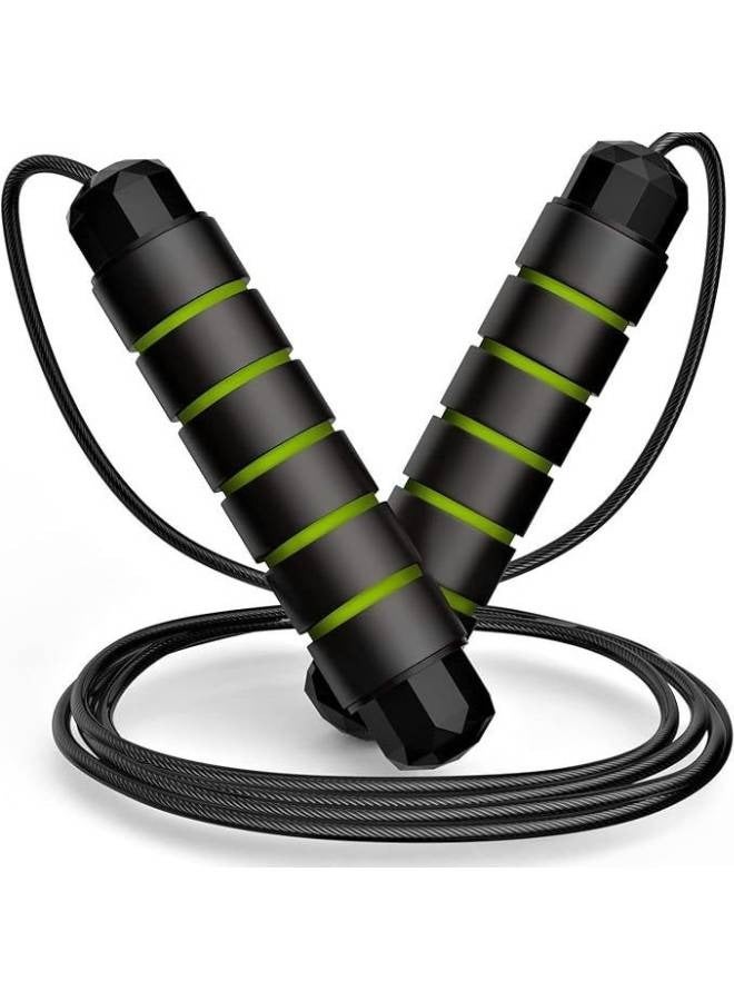 ELESOL Skipping Rope, Tangle-Free Rapid Speed Jumping Rope Cable with Ball Bearings for Women, Men, and Kids, Adjustable Steel Jump Rope Workout with Foam Handles for Fitness, Home Exercise & Slim Body  - Image 1