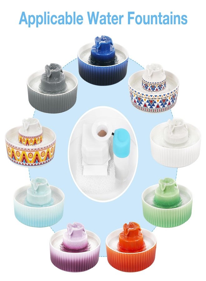 فلتر إسفنجي بديل من Lawfery لنافورة مياه القطط الخزفية، عبوة من 8 فلاتر - Image 2