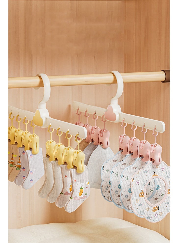 HOMESTAR Foldable Clothes Drying Rack with 24Pcs Clips, [3Pack 24 Clips] Laundry Clips Hanger for Socks Underwear, Drying Towels and Baby Clothes - Image 5