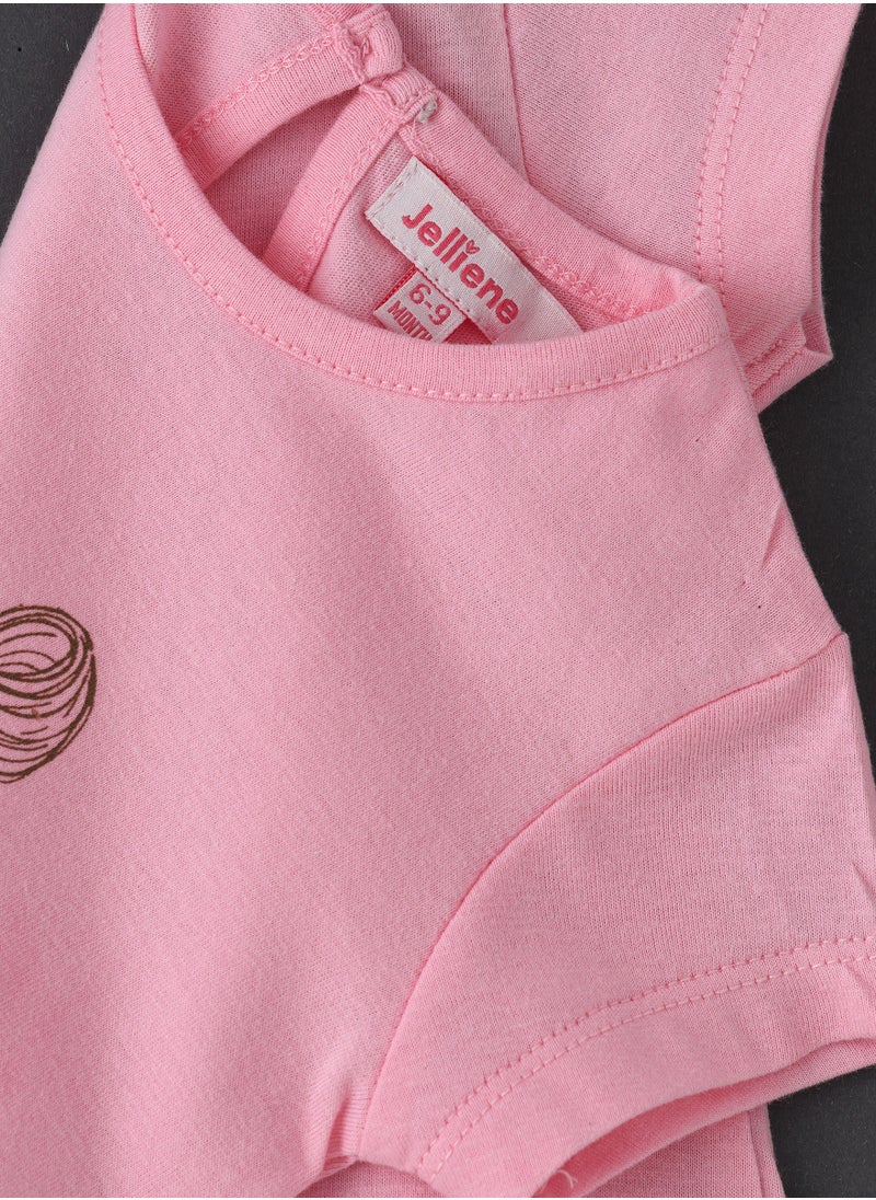 Jelliene Knit t-shirt with print  - Image 4