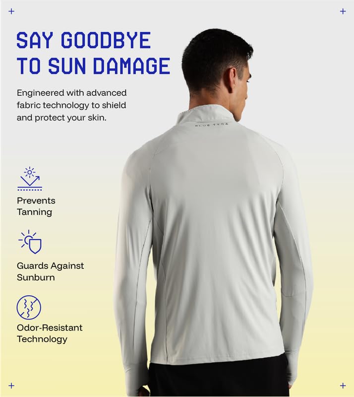 BLUE TYGA Sunscreen Jacket ICE Pro – UPF 50+ Cooling Jacket for Men & Women | Cool Rush Pro Tech, UV Protection, Breathable, Sweat-Wicking, Anti-Microbial, Lightweight Sun Hoodie for Outdoor Sports & Travel - Image 4