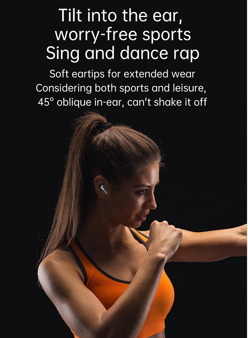 SAB Bluetooth 5.3 Wireless Headphones Gaming Earphone HiFi StereoTouch Control Headset With Charging Case  - Image 5