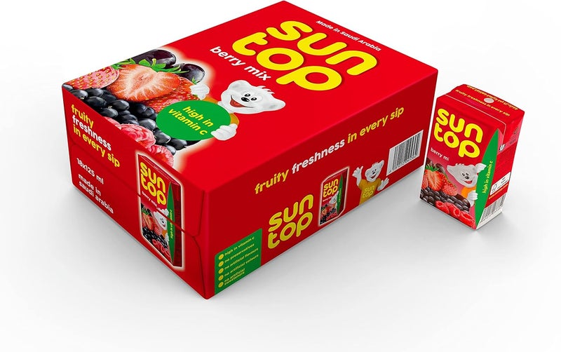 Suntop Berry Mix Juice 18 X 125 ml - Image 1