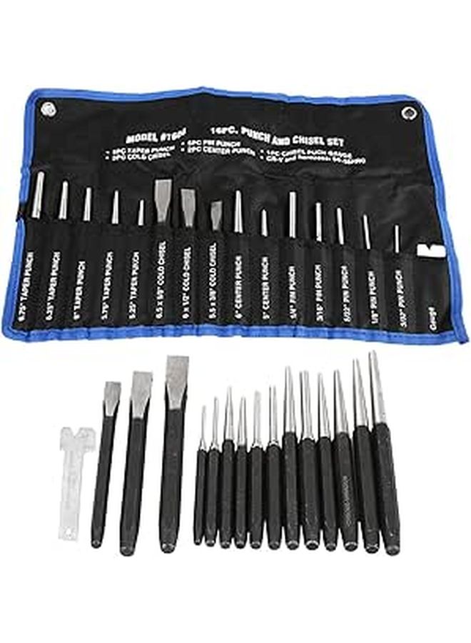 16Pcs Mechanics Punches and Chisel Set Pin Centre Taper Cold Gauge - Image 1