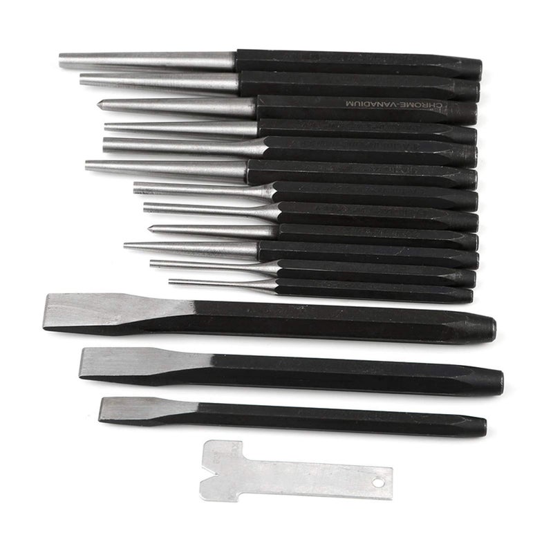 16Pcs Mechanics Punches and Chisel Set Pin Centre Taper Cold Gauge - Image 4