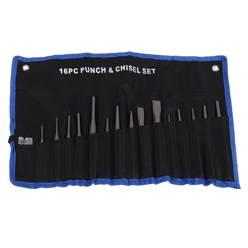 16Pcs Mechanics Punches and Chisel Set Pin Centre Taper Cold Gauge - Image 3
