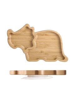 Generic Cute Cartoon Kids Sectioned Dinner PlateTriceratops plate marble Triceratops plate marble 